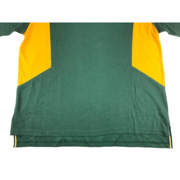 REEBOK Mens Green Gold NFL Football Green Bay Packers‎ Polo Shirt Size Large - Picture 3 of 16